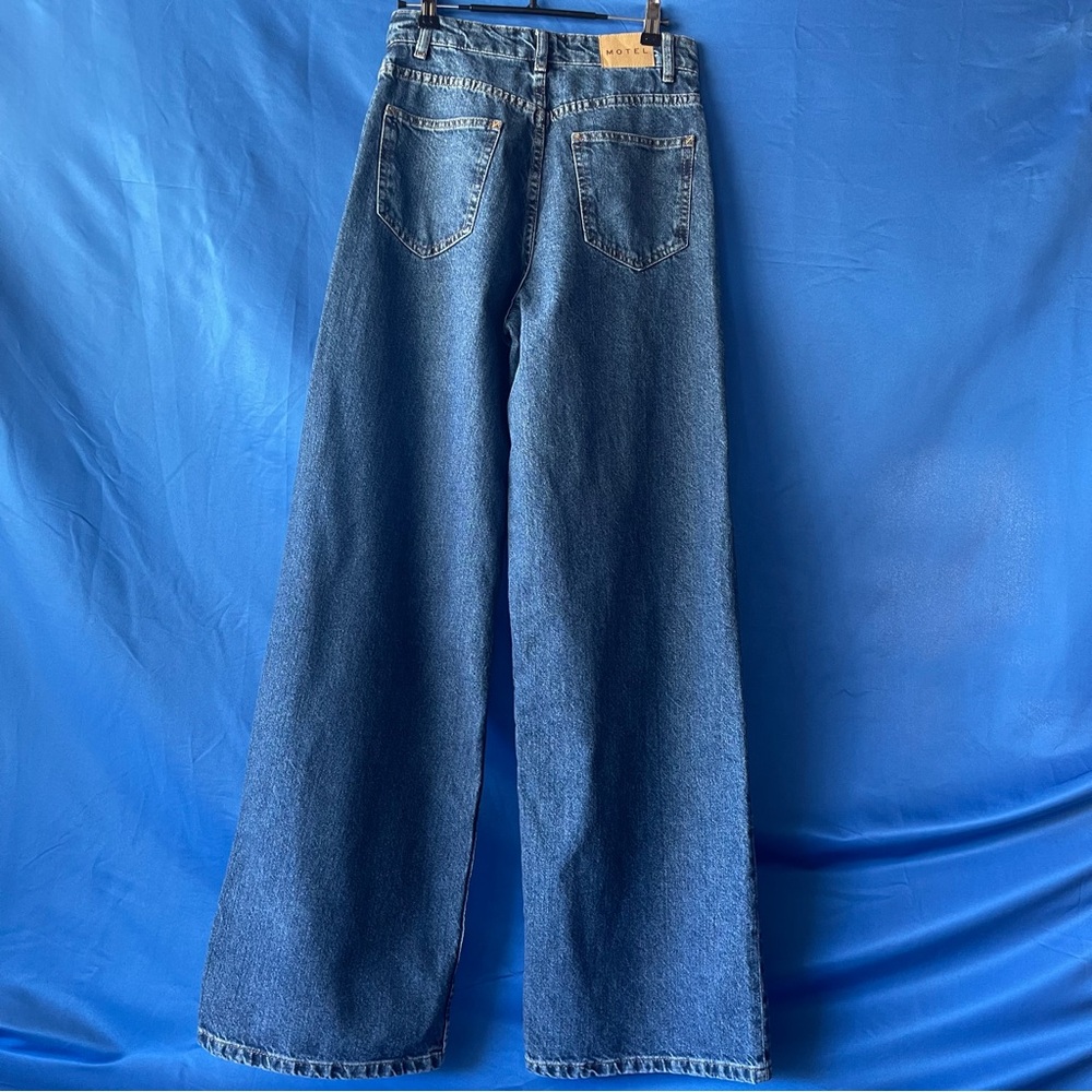 Motel Rocks Blue Flare Jeans - Picture 3 of 7